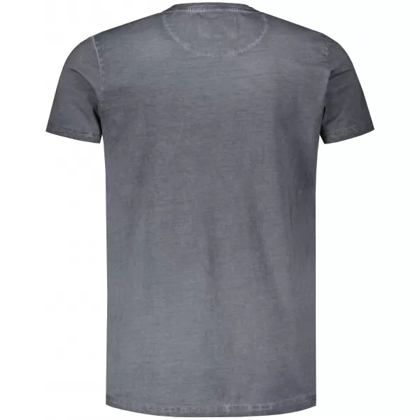  Tricou pentru bărbați KIXMI OMER GRI INCHIS 