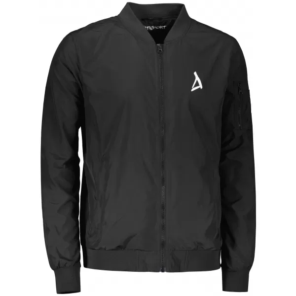  Jachetă bomber pentru bărbați ALTISPORT BYB/ALM002BY045 ALB-NEGRU 