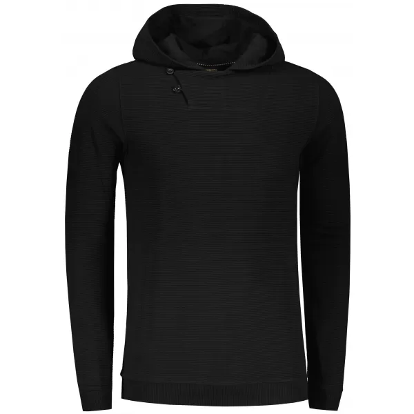 Hanorac pentru bărbați KIXMI ORICK NEGRU 