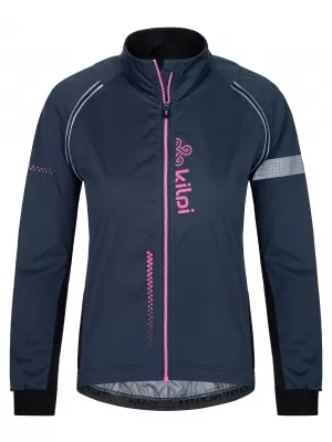 Jachetă softshell de damă KILPI ZAIN-W SL0122KI ALBASTRU ÎNCHIS