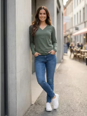 Tricou pentru femei ALTISPORT PAFIA LTSY940 VERDE