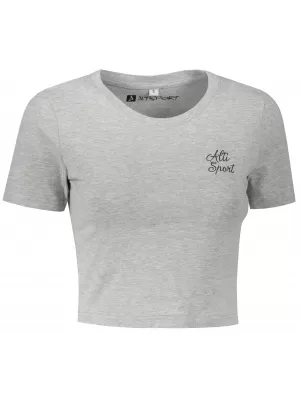Tricou crop top dama ALTISPORT BYB/ALW056BY042 GRI
