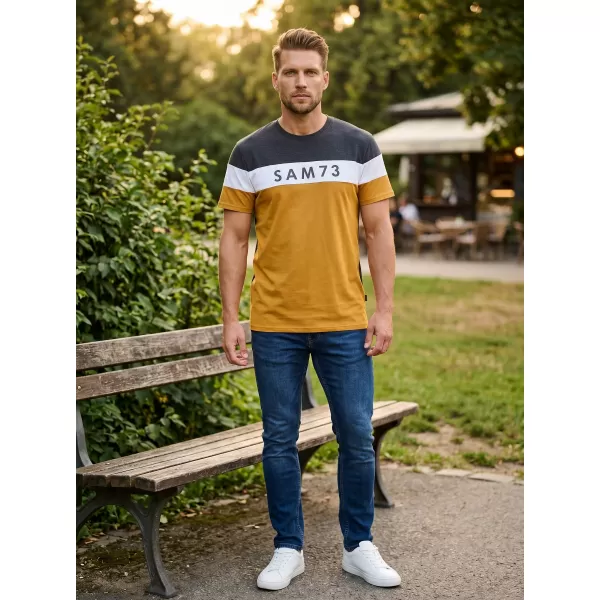  Tricou pentru bărbați SAM 73 KAVIX MT 815 MARO DESCHIS 
