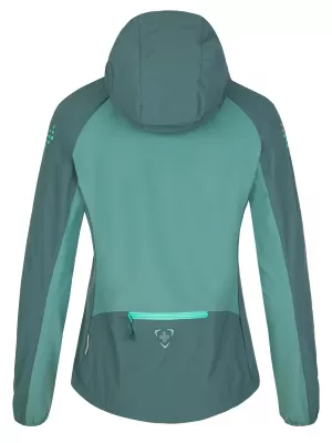 Jachetă softshell pentru femei KILPI BALANS-W SL0121KI VERDE ÎNCHIS