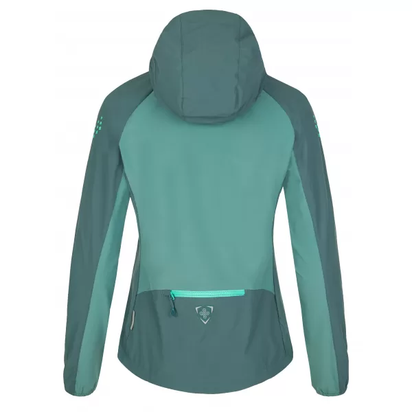 Jachetă softshell pentru femei KILPI BALANS-W SL0121KI VERDE ÎNCHIS 