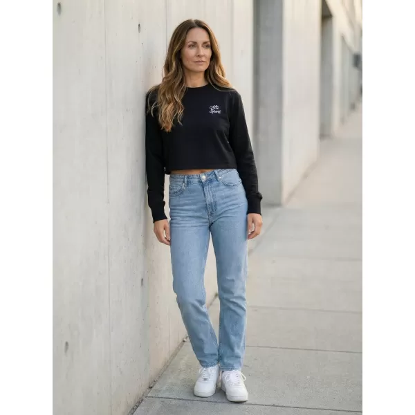  Hanorac crop top dama ALTISPORT BYB/ALW056BY131 ALB-NEGRU 