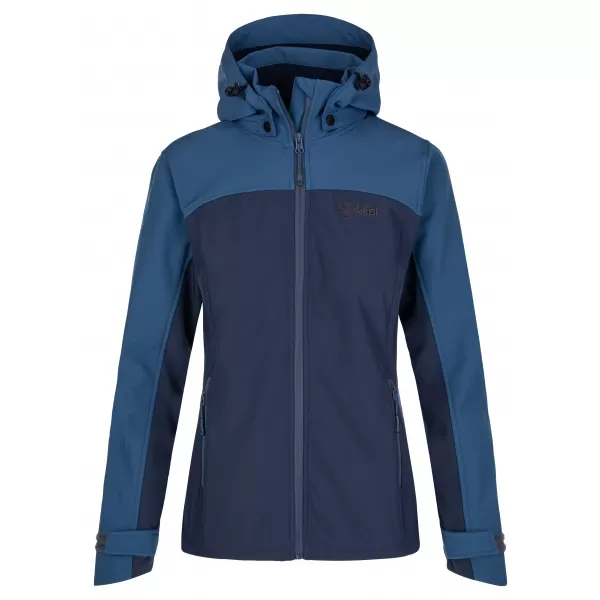  Jachetă softshell pentru femei KILPI RAVIA-W SL0124KI ALBASTRU ÎNCHIS 