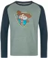 Tricou băiat cu mâneci lungi KILPI SONIER-JB SJ0301KI VERDE ÎNCHIS
