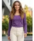 Tricou pentru femei ALTISPORT ONEDA LTSY941 VIOLET