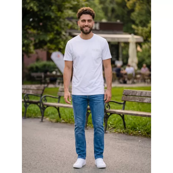  Tricou pentru bărbați SAM 73 QUARIP MT 812 ALB 
