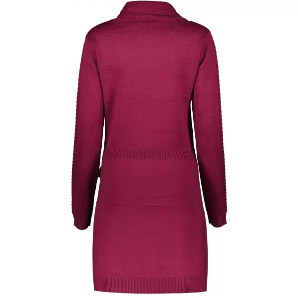  Rochie KIXMI OLIVIA BURGUNDIA 