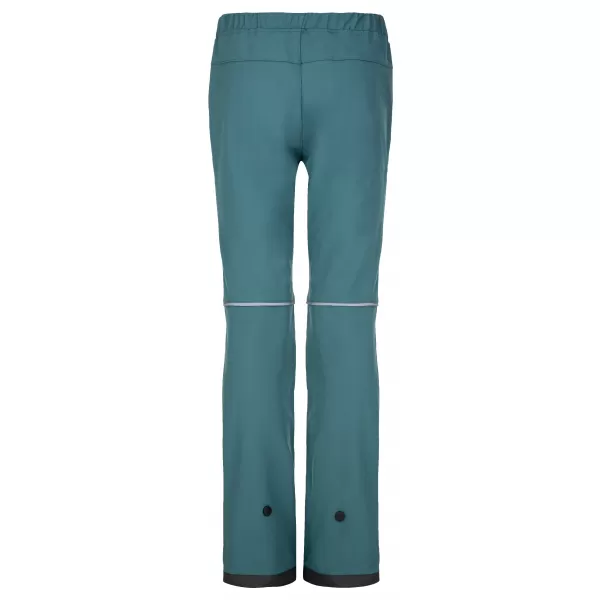  Pantaloni softshell pentru copii KILPI RIZO-J SJ0405KI VERDE ÎNCHIS 