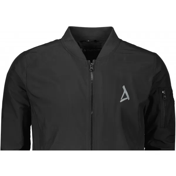  Jachetă bomber pentru bărbați ALTISPORT BYB/ALM002BY045 NEGRU SI ARGINTIU 