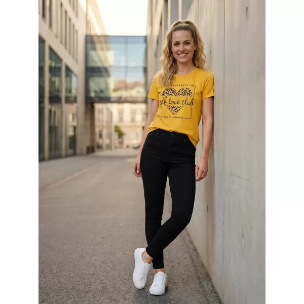  Tricou pentru femei SAM 73 INATHI WT 877 GALBEN MUȘTAR 