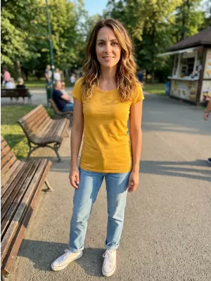 Tricou pentru femei ALTISPORT ZOLIA LSKX384 GALBEN