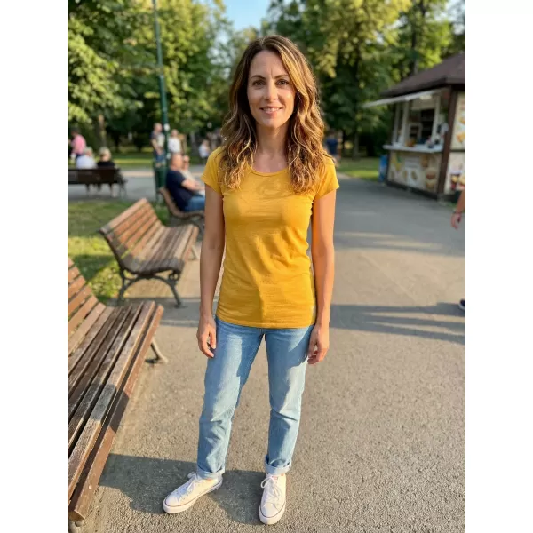  Tricou pentru femei ALTISPORT ZOLIA LSKX384 GALBEN 