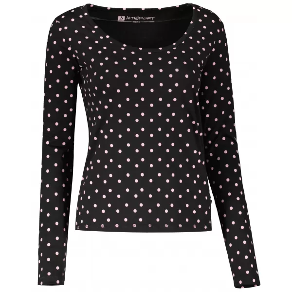  Tricou pentru femei ALTISPORT ONEDA LTSY941 NEGRU 