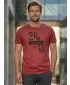 Tricou pentru bărbați KIXMI OMER BURGUNDIA