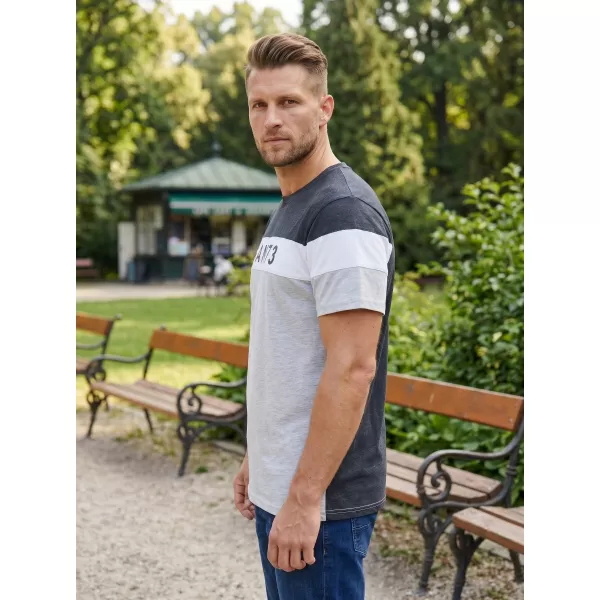  Tricou pentru bărbați SAM 73 KAVIX MT 815 GRI DESCHIS 