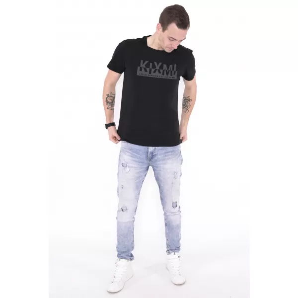  Tricou pentru bărbați KIXMI ORLANDO NEGRU 