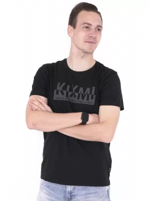 Tricou pentru bărbați KIXMI ORLANDO NEGRU