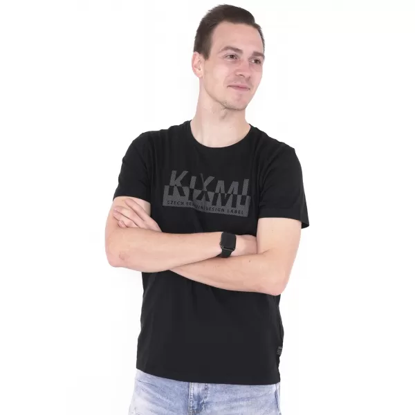  Tricou pentru bărbați KIXMI ORLANDO NEGRU 