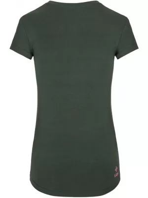 Tricou de damă cu mâneci scurte KILPI TORNES-W SL0303KI VERDE ÎNCHIS