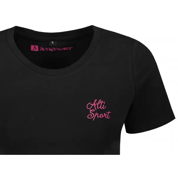  Tricou crop top dama ALTISPORT BYB/ALW056BY042 NEGRU ROZ 