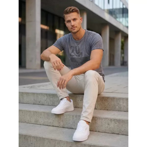  Tricou pentru bărbați KIXMI OMER GRI INCHIS 