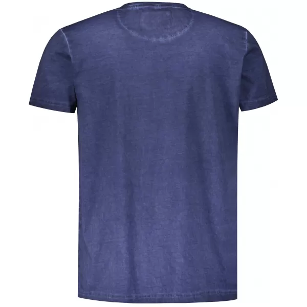  Tricou pentru bărbați KIXMI OMER ALBASTRU INCHIS 
