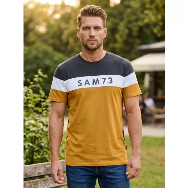  Tricou pentru bărbați SAM 73 KAVIX MT 815 MARO DESCHIS 