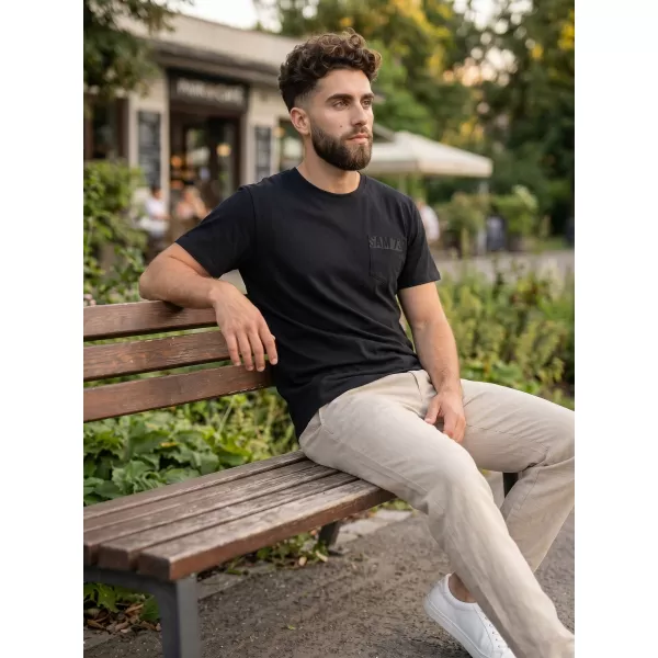  Tricou pentru bărbați SAM 73 QUARIP MT 812 NEGRU 