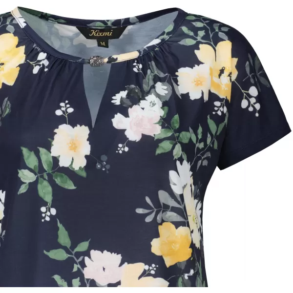  Tricou pentru femei KIXMI ORNELLA ALBASTRU INCHIS 