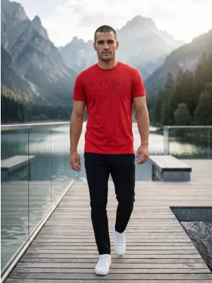 Tricou pentru bărbați SAM 73 BARRY MT 811 ROŞU