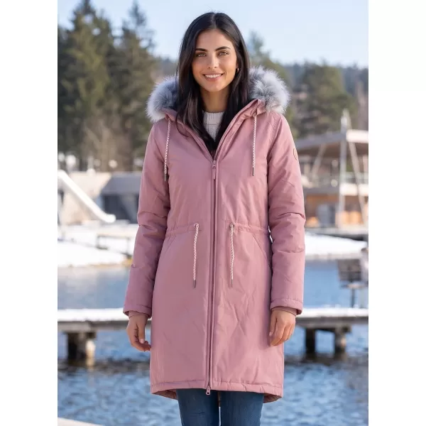  Palton de femei ALTISPORT HOREMA LCTY187 ROZ 