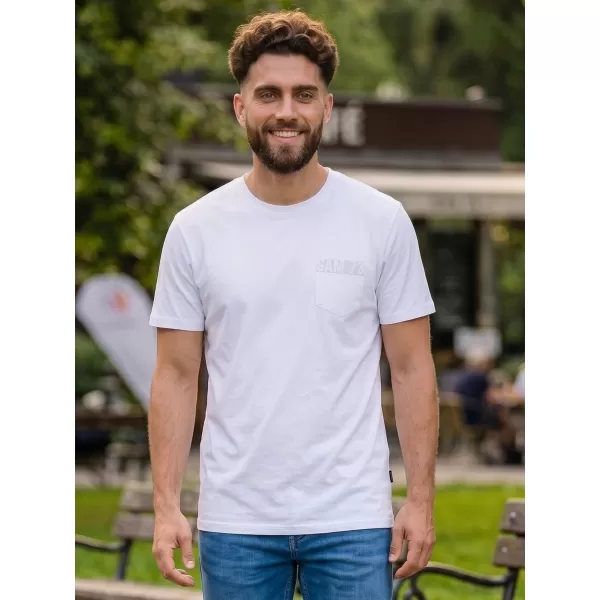  Tricou pentru bărbați SAM 73 QUARIP MT 812 ALB 