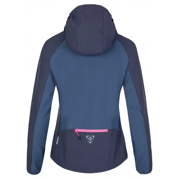  Jachetă softshell de damă KILPI BALANS-W SL0121KI ALBASTRU ÎNCHIS 