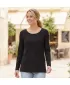 Tricou pentru femei KIXMI OLIMPIE NEGRU