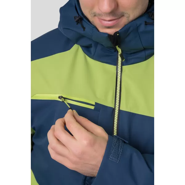  Jachetă pentru bărbați HANNAH KELTON BLEUMARIN LA MIEZUL NOPȚII/VERDE LIME 