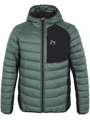 Jachetă pentru bărbați HANNAH REVEL HOODY PĂDURE ÎNTUNECATĂ/ANTRACIT
