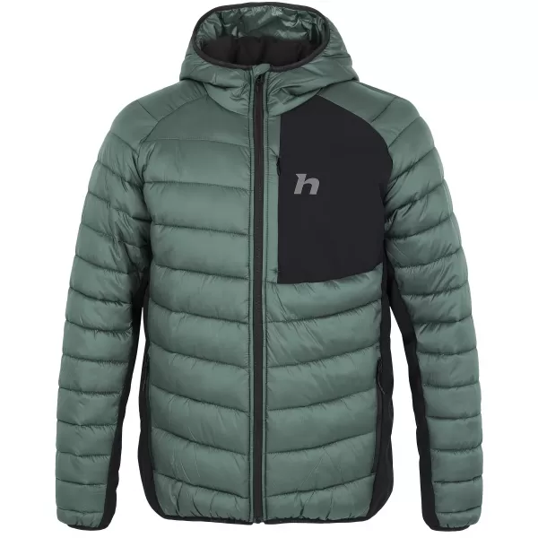  Jachetă pentru bărbați HANNAH REVEL HOODY PĂDURE ÎNTUNECATĂ/ANTRACIT 