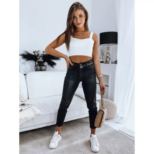  Pantalonii pentru doamne DSTREET UY1343 GRI ÎNCHIS 