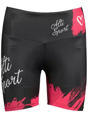 Jambiere scurte premium de damă ALTISPORT SWE/ALW01bS03 ROȘU