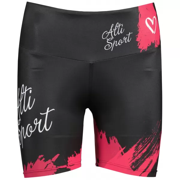  Jambiere scurte premium de damă ALTISPORT SWE/ALW01bS03 ROȘU 