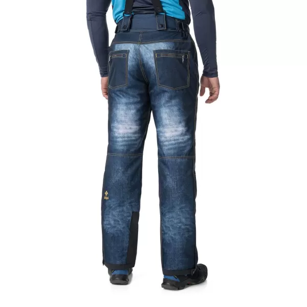  Pantaloni de schi pentru bărbați KILPI DENIMO-M SM0407KI ALBASTRU ÎNCHIS 