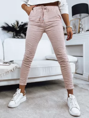 Pantalonii pentru doamne DSTREET UY1337 ROZ