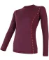Tricou termic de damă cu mâneci lungi SENSOR MERINO AIR 18200006 PORT ROȘU
