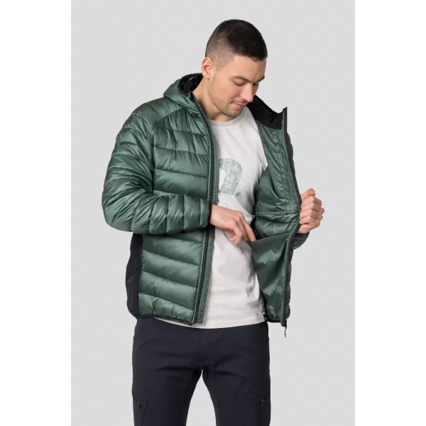  Jachetă pentru bărbați HANNAH REVEL HOODY PĂDURE ÎNTUNECATĂ/ANTRACIT 