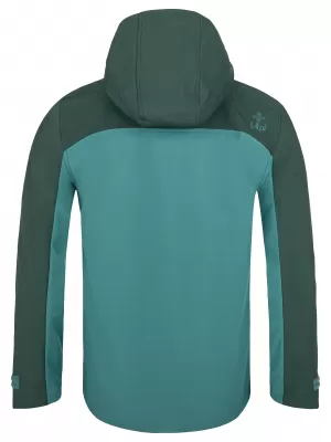 Jachetă softshell pentru bărbați KILPI RAVIO-M SM0126KI VERDE ÎNCHIS