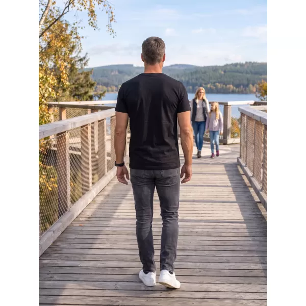  Pánské triko ALTISPORT CARRYOVER ALM165129 ČERNOMODRÁ 